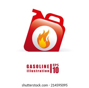 gasoline design over white background vector illustration