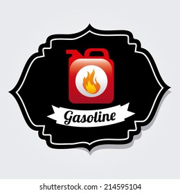 gasoline design over white background vector illustration