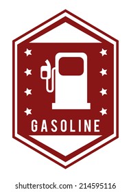 gasoline design over white background vector illustration