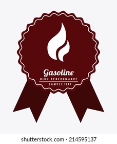 gasoline design over white background vector illustration