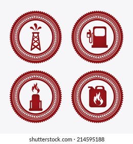 gasoline design over white background vector illustration