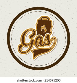 gasoline design over white background vector illustration