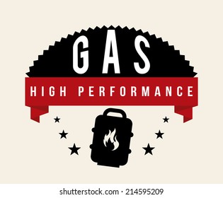 gasoline design over white background vector illustration