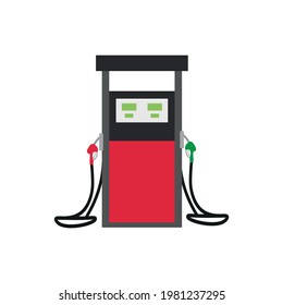 gasoline or diesel pump icon on white background