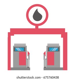 Gasoline dispenser station