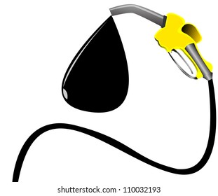 gasoline dispenser throwing money, vector illustration