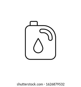 Gasoline, energy icon. Simple line, outline vector electro power icons for ui and ux, website or mobile application