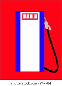 Gasoline - filling station, pump.
