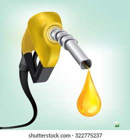 Gasoline Fuel Nozzle giving a drop