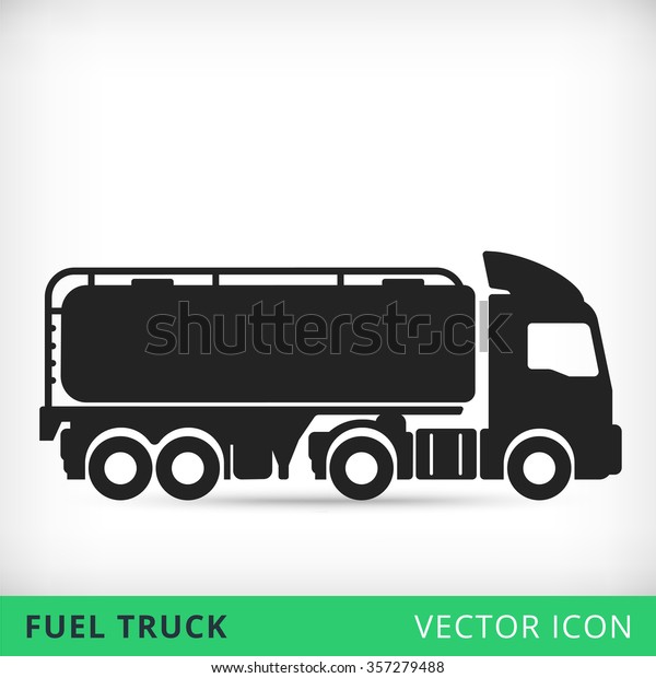 ガソリン燃料トラックのフラットベクター画像アイコン黒いシルエット 燃料タンカーアイコン ペトロルトラックアイコン 黒いオイル輸送標識 オイル トラックアイコン のベクター画像素材 ロイヤリティフリー 357279488