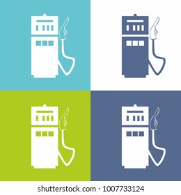 gasoline green material minimal design logo vector sign symbol icon set