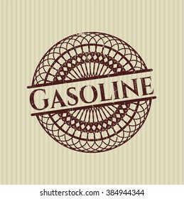 Sello de grunge de gasolina