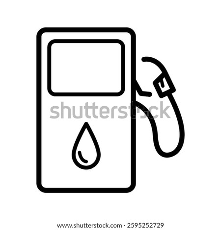 Gasoline icon free vector design illustration