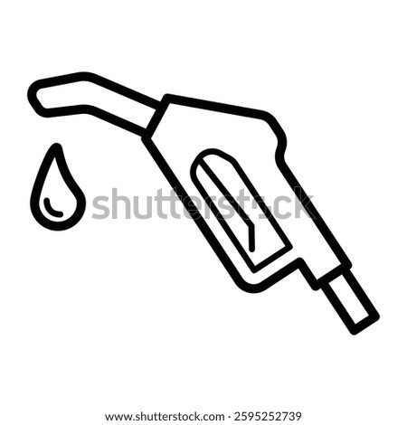 Gasoline icon free vector design illustration