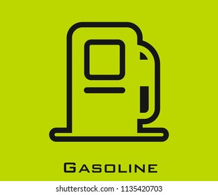 Gasoline icon signs