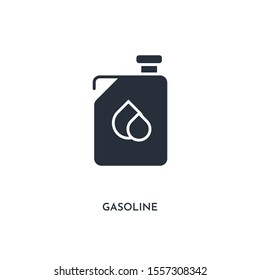 gasoline icon. simple element illustration. isolated trendy filled gasoline icon on white background. can be used for web, mobile, ui.