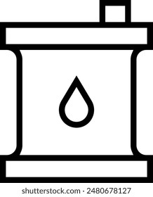 gasoline icon. Thin linear style design isolated on white background
