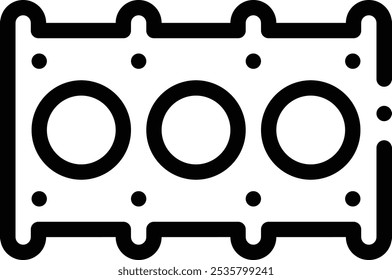 icono de gasolina. Diseño De Estilo Lineal Delgado Aislado Sobre Fondo Blanco