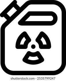 icono de gasolina. Diseño De Estilo Lineal Delgado Aislado Sobre Fondo Blanco