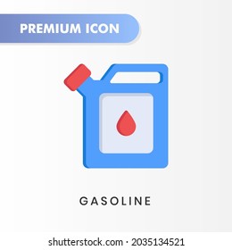 icono de gasolina para tu diseño de sitio web, logotipo, aplicación, interfaz de usuario. Ilustración gráfica vectorial y trazo editable. diseño plano de icono de gasolina.