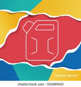 gasoline line icon