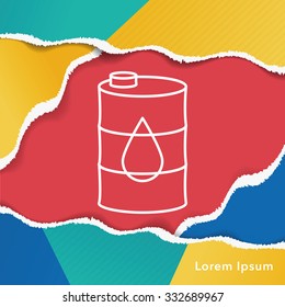 gasoline line icon