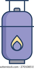 Diseño de icono de color lineal de gasolina