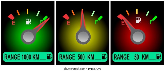 gasoline meter, vector