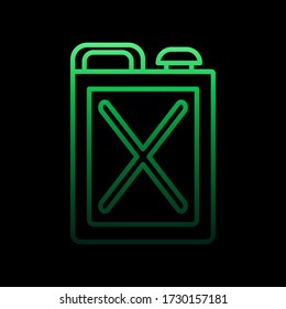 icono de nolan de gasolina. Línea delgada simple, contorno vector de iconos de deportes motorizados para ui y ux, sitio web o aplicación móvil