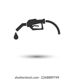 Gasoline nozzle icon for graphic and web design.Vector illustration isolated on white background.Eps 10.