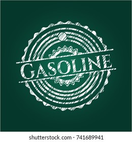 Gasoline on blackboard