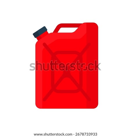 Gasoline or petrol canister - vector isolated on white.