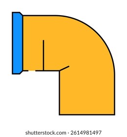 gasoline pipeline line icon vector. gasoline pipeline sign. isolated symbol illustration