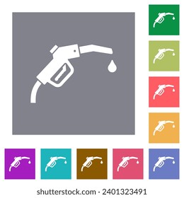 Tuercas de combustible sólido de la boquilla de la bomba de gasolina con fondo cuadrado de color sencillo