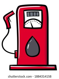 Gasoline Pump Gas Station Doodle Stock Vector (Royalty Free) 1884314158 ...