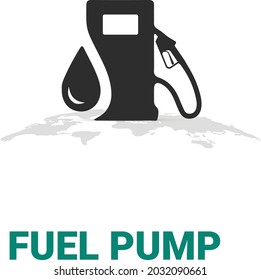 
Gasoline pump gas station vector design symbol, fuel pump