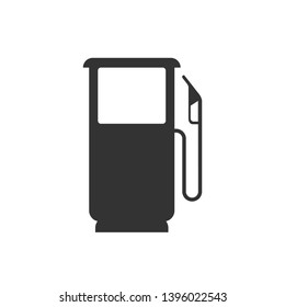 Gasoline Pump Icon. Fuel Refill Station Illustration Presented in Glyph Style As A Simple Vector Sign & Trendy Symbol for Design and Websites, Presentation or Mobile Application.