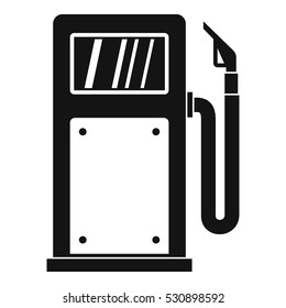 Gasoline pump icon. Simple illustration of gasoline pump vector icon for web