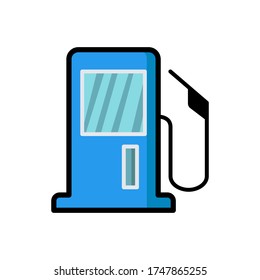 gasoline pump icon vector template