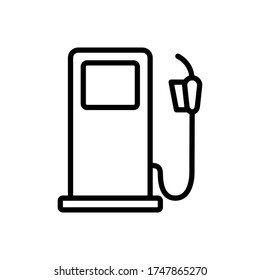 gasoline pump icon vector template