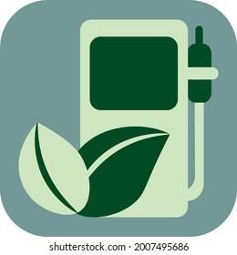 Bomba de gasolina, ilustración, vector sobre fondo blanco.