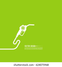 Gasoline pump nozzle sign. Gas station icon. 