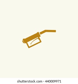 Gasoline pump nozzle sign.Gas station icon.