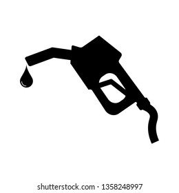 Gasoline pump nozzle vector icon.