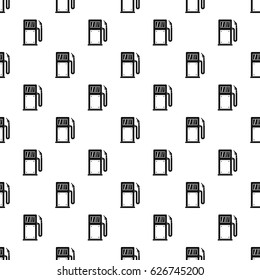 Gasoline pump pattern seamless in simple style vector illustration