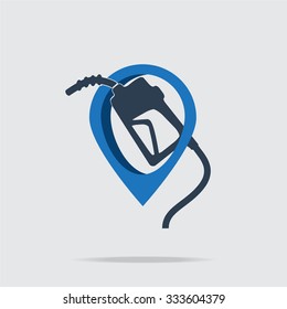 Gasoline pump sign icon vector illustration