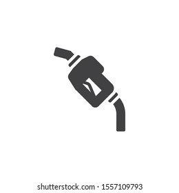 Gasoline pump vector icon. filled flat sign for mobile concept and web design. Fuel Petrol Pump nozzle glyph icon. Symbol, logo illustration. Vector graphics