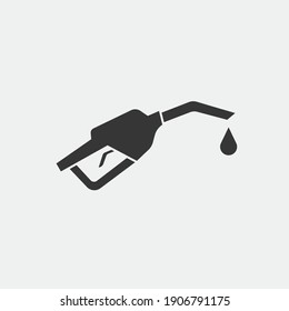 gasoline pump vector icon filling station