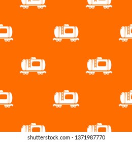 Gasoline railroad tanker pattern vector orange for any web design best