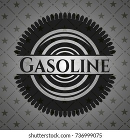 Gasoline realistic black emblem